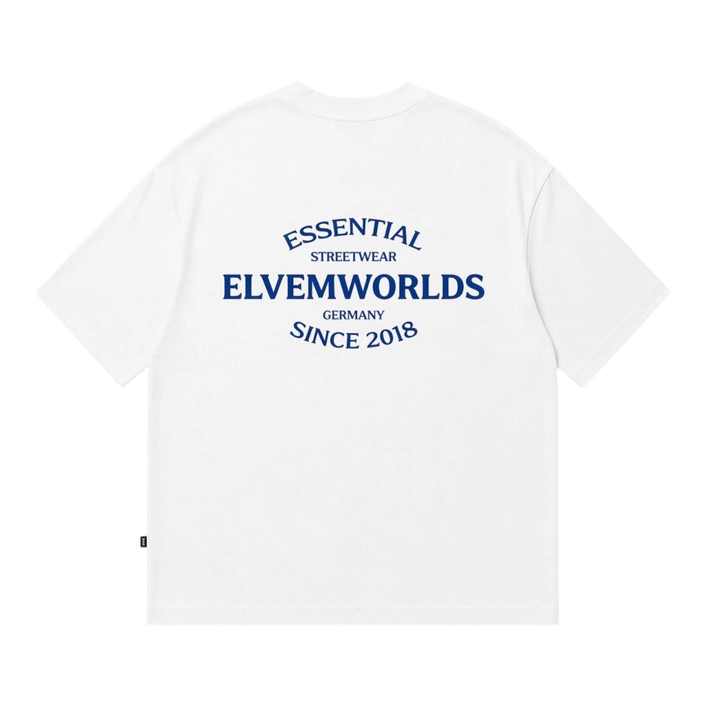 Streetwear T Shirt Mens Oversized Boxy Fit Heavy Cotton Loose White Premium