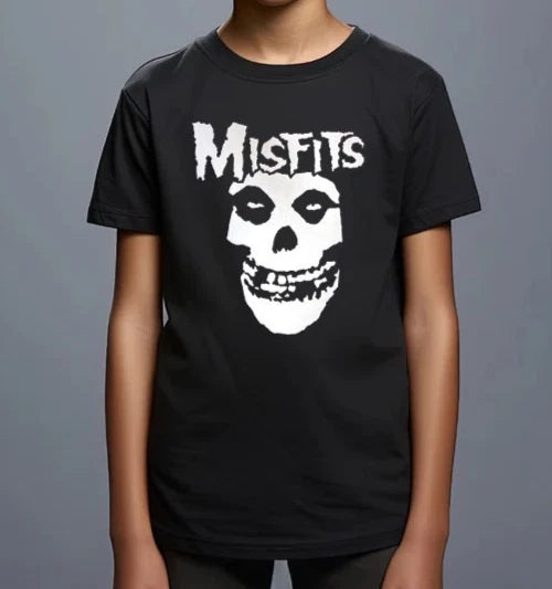 Misfits Punk Rock Band Youth's Black T-Shirt (Multiple Designs)