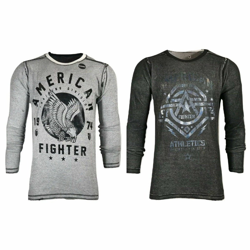AMERICAN FIGHTER Men's Reversible Thermal shirt FORT HAYS Athletic Biker
