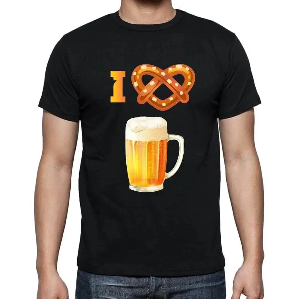 Men's Graphic T-Shirt I Love Beer Eco-Friendly Limited Edition Short Sleeve