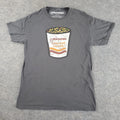 Maruchan Shirt Mens Small Gray Crew Neck Short Sleeve Graphic Stretch Pullover