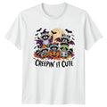 Creepin It Cute T-Shirt Raccoons Halloween Halloween Gift For Him And Her