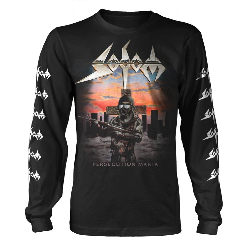 SODOM - PERSECUTION MANIA BLACK (FOTL) Long Sleeve Shirt Large