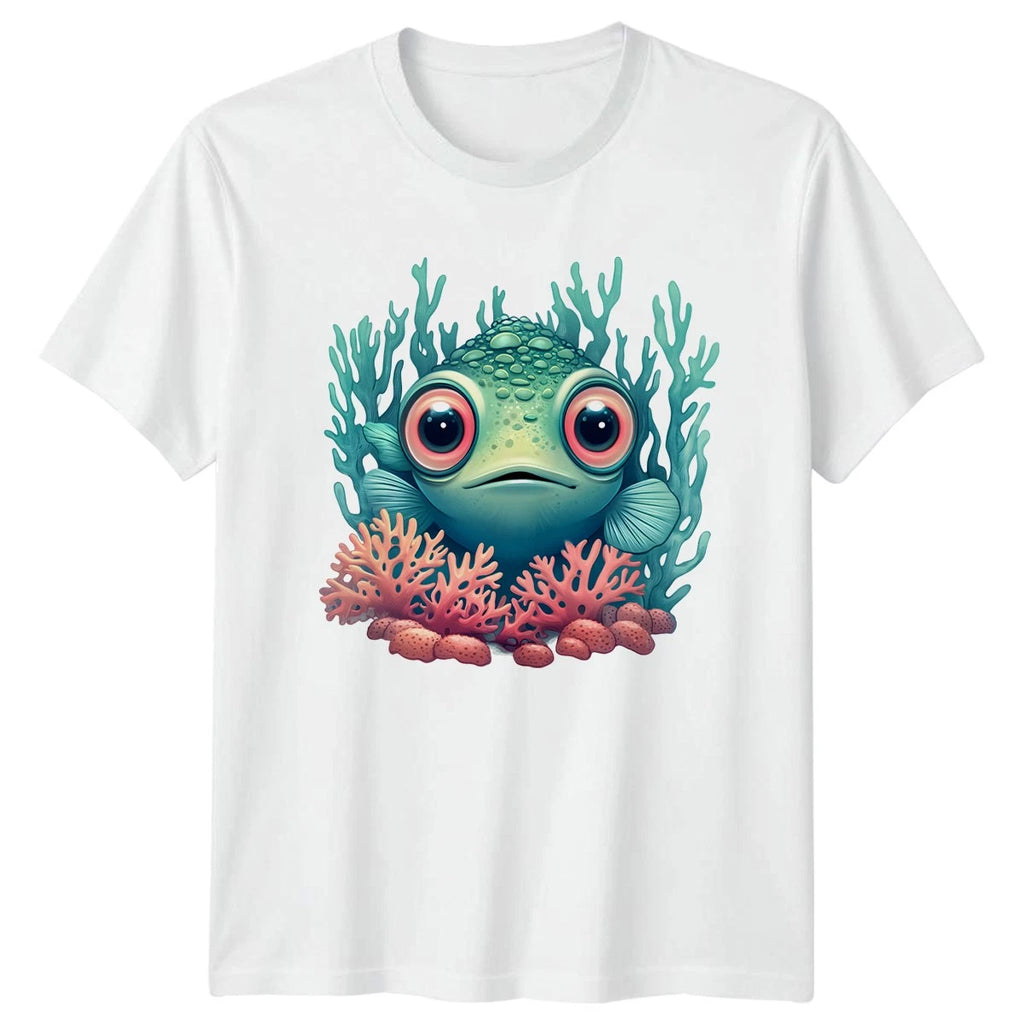 Cute Fish T-Shirt Undersea Wildlife Ocean Gift For Him And Her