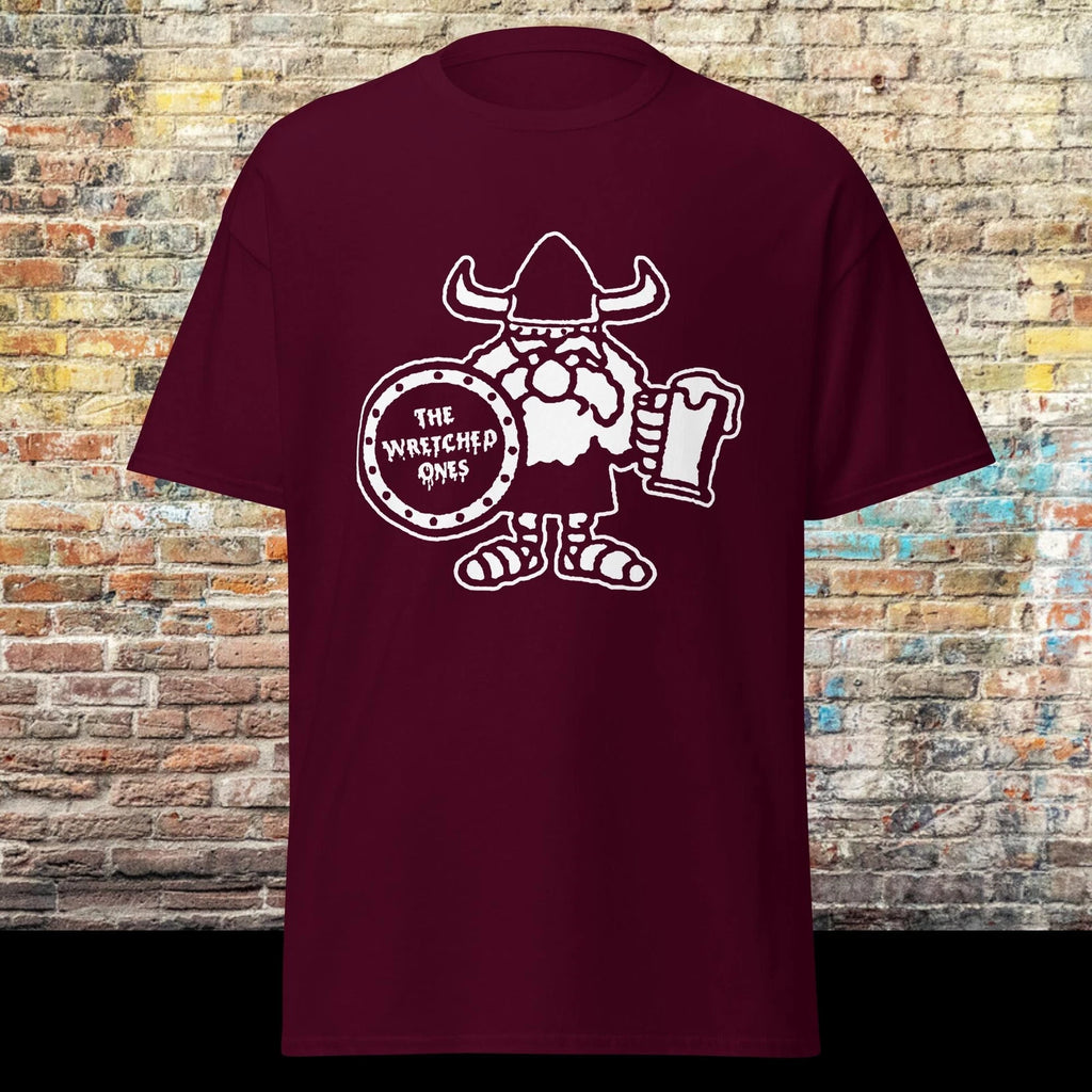 Wretched Ones Classic Viking Logo T-Shirt Punk Oi! Skin Boot Boy Bovver Skinhead