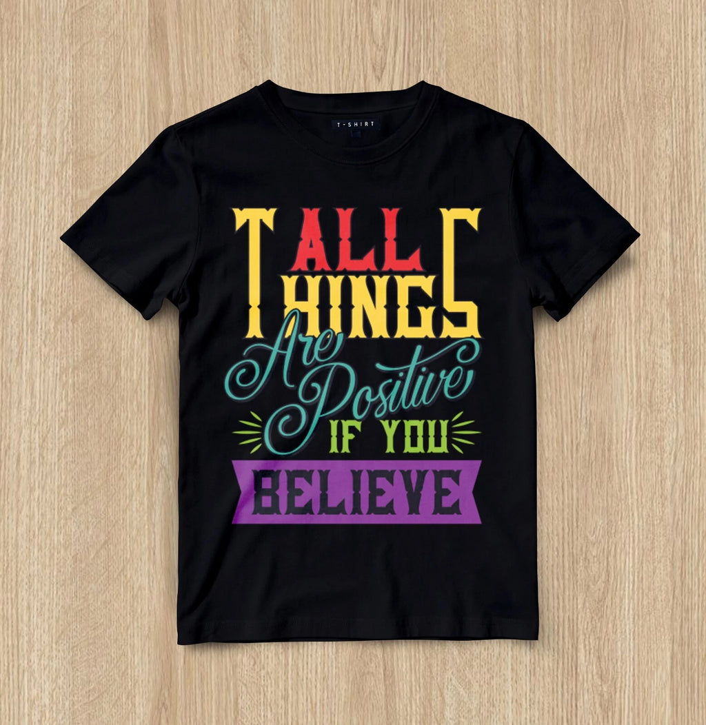 Custom The Magic of Positivity T-shirt Design Unisex Jersey Short Sleeve Tee