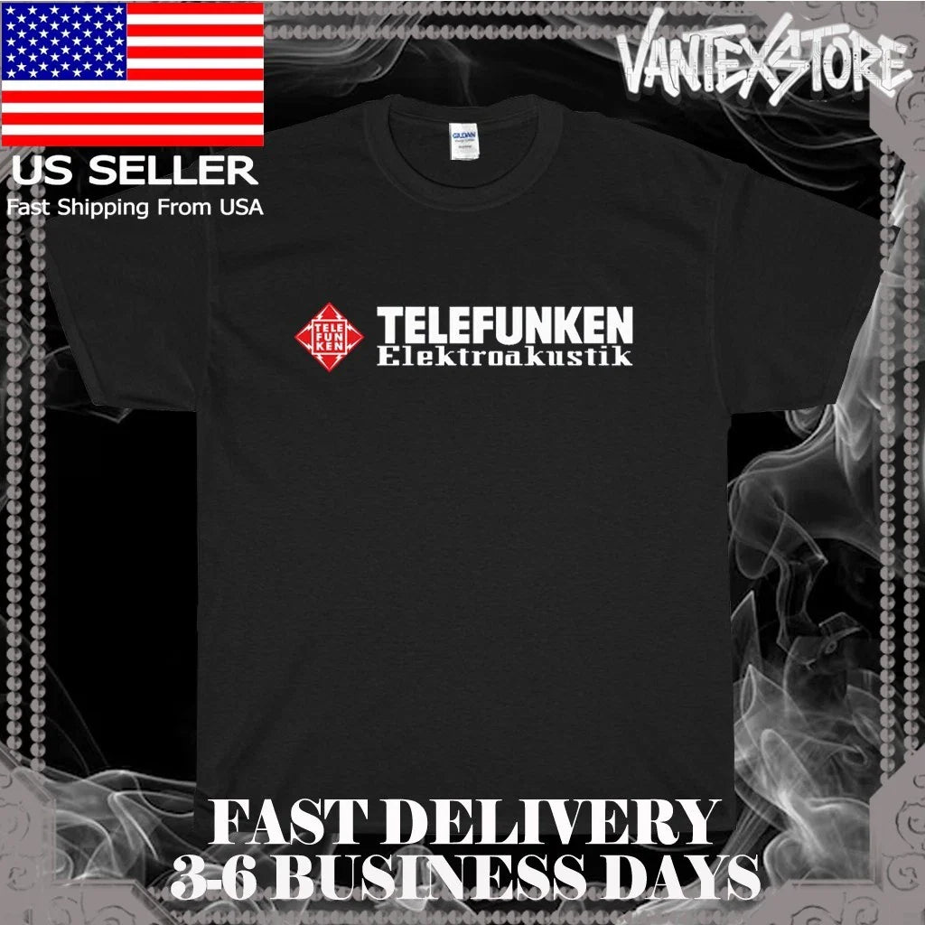 Telefunken Elektroakustik Logo American Usa Size S-5xl Tee (1)