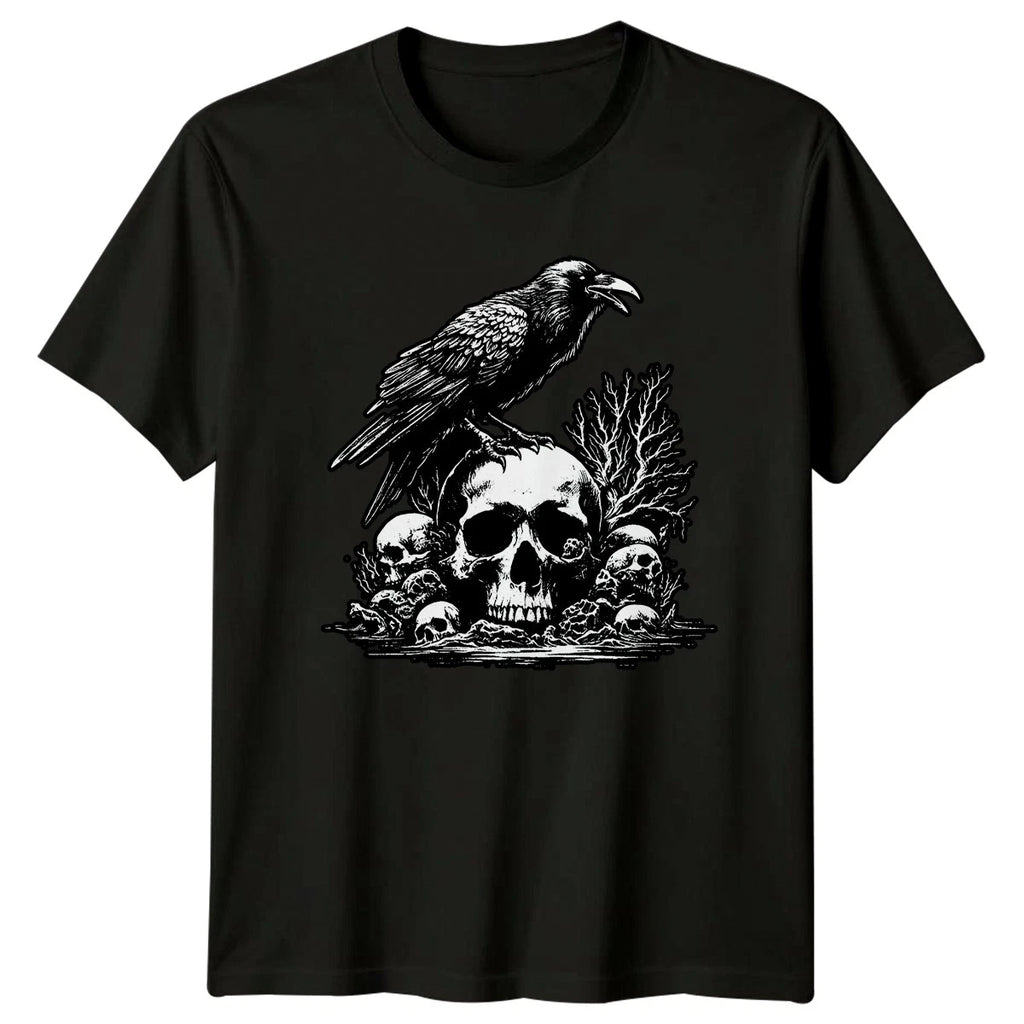 Dark Art Crows Raven Bird Mens T-Shirt Gothic