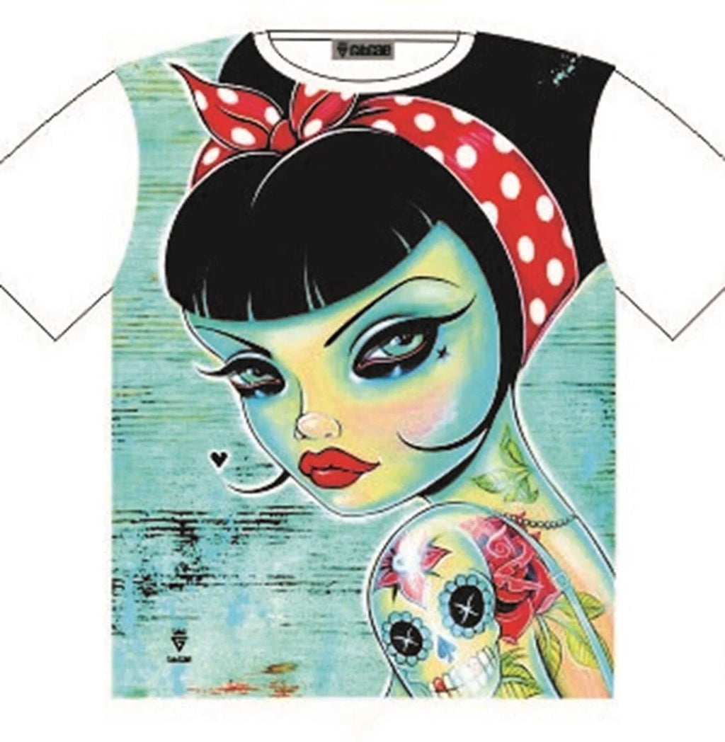 T-Shirt Betty Boo Tattoo Art Style Street Fashion Mens Ladies
