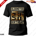 Birthday T-Shirt Oldometer 49-50 Funny Fathers Day Gift for Men Retro Odometer T