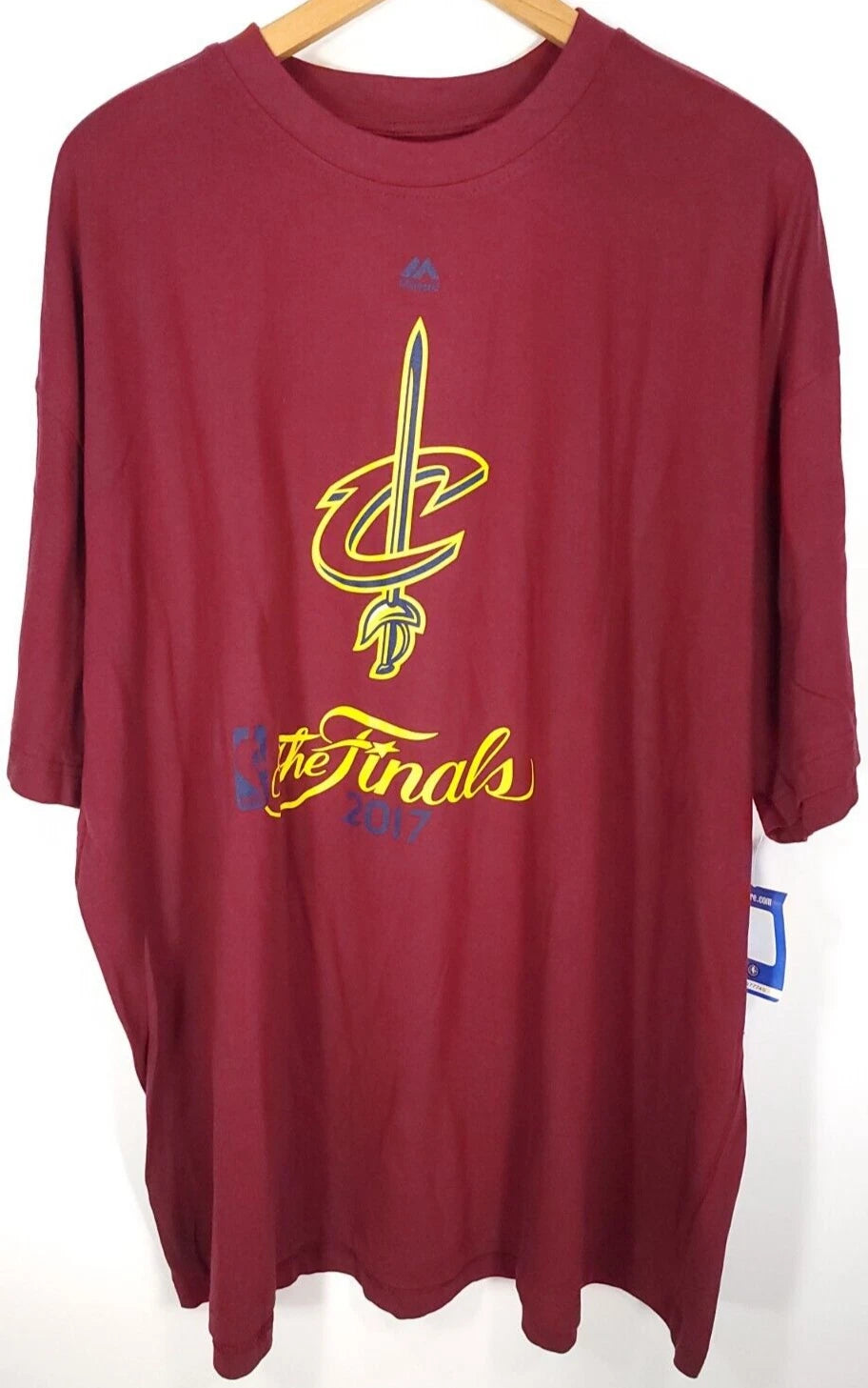 Cleveland Cavaliers Graphic T-Shirt Men's 3XL Wine The Finals 2017 Majestic