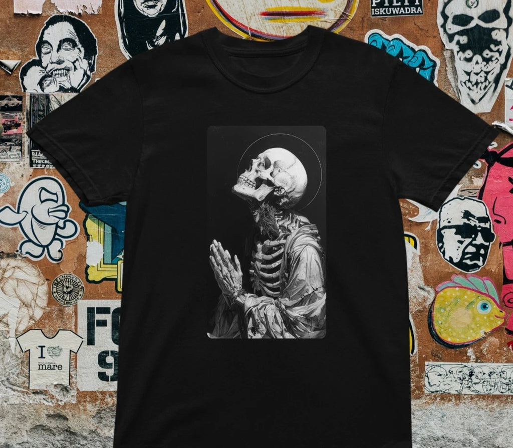 Rebellious Nun T-Shirt – Funny Gothic Religious Art Tee – Edgy Aesthetic Naughty