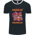 Early Drinkin' Quick Drunken Funny Beer Alcohol Mens Ringer T-Shirt FotL