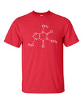 Caffeine Molecule Coffee Drinker Sheldon Cooper Science  Men's Tee Shirt 556