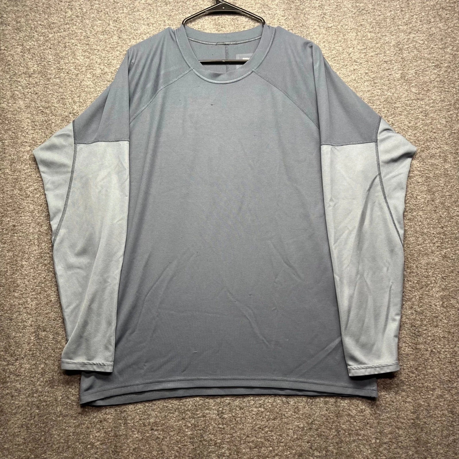 Patagonia Capilene Shirt Mens XXL Gray Long Sleeve Crew Neck Style USA Made
