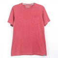 Eddie Bauer Men’s Heather Red T-Shirt with Pocket Soft Cotton Size Small