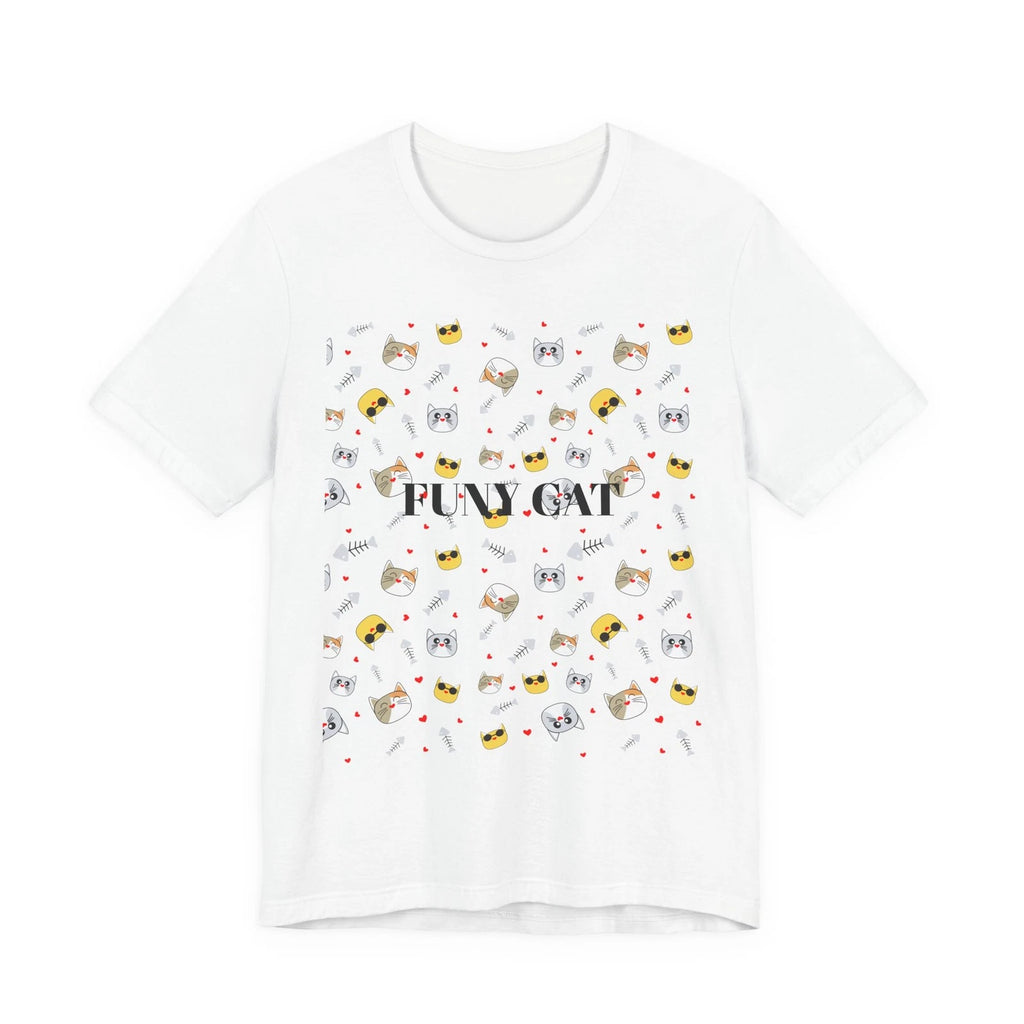 Cute Cat Pattern Tee | Kawaii Cats, Sushi, Paw Prints