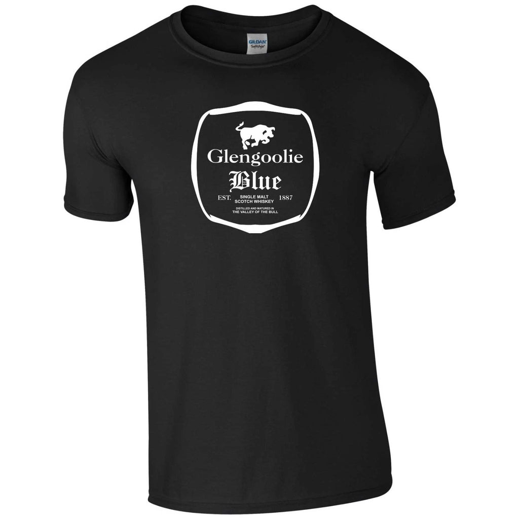 Glengoolie Blue Scotch T Shirt Archer Wine Funny Christmas Xmas Gift Men Tee Top