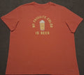 Men's 2XL Life Is Good My Favorite Color Is Beer Graphic Crusher T Shirt