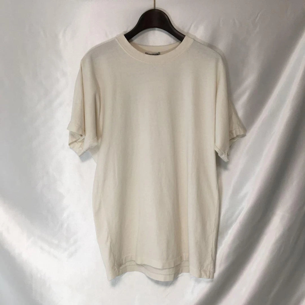 ISSEY MIYAKE MINIMALIST WHITE RAGLAN T-SHIRT MEN WHITE COTTON SIZE M USED