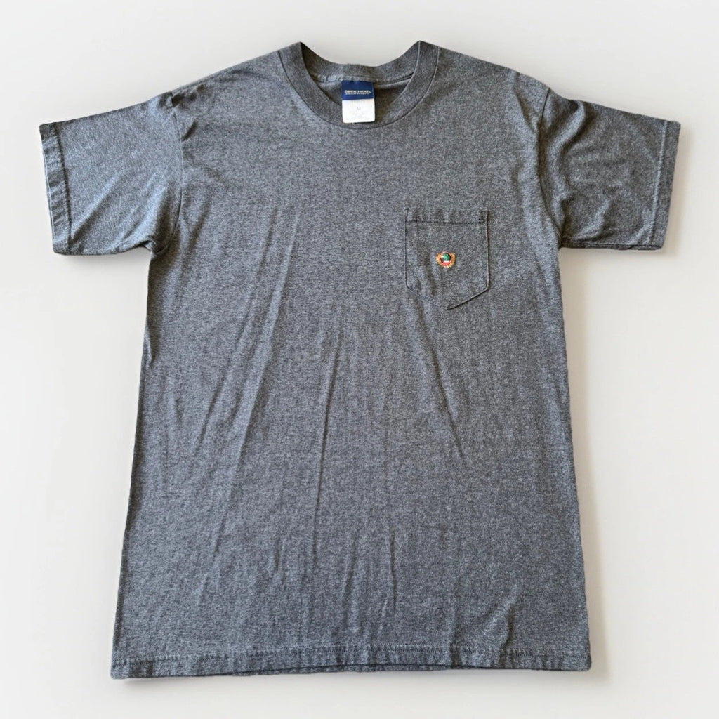 Duck Head Pocket Tee USA Made Gray Heather Vintage 90s Style Cotton M