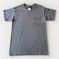 Duck Head Pocket Tee USA Made Gray Heather Vintage 90s Style Cotton M