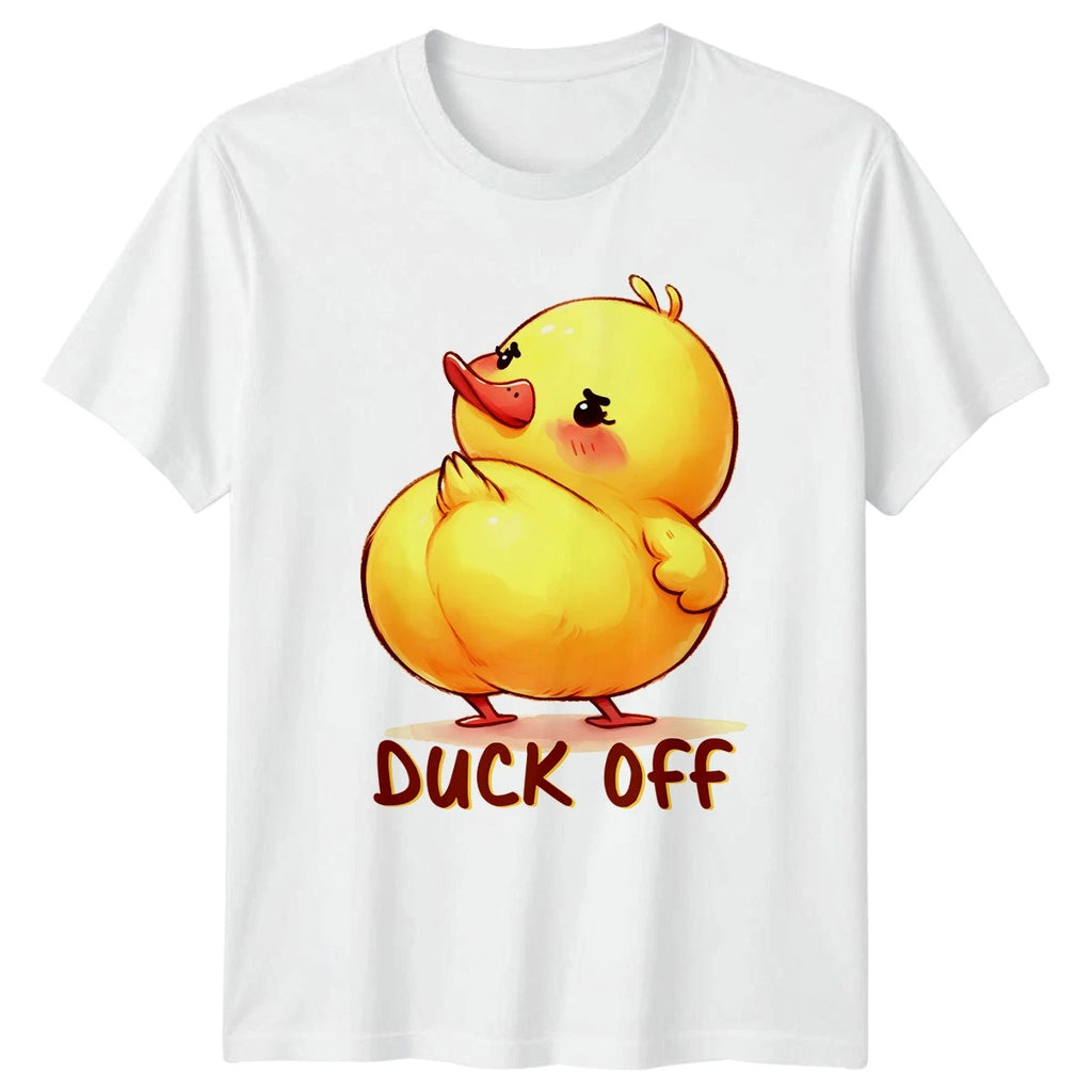 Duck Off T-Shirt Kawaii Cute Pun Humor Sarcasm Birthday Gift For Him And Her