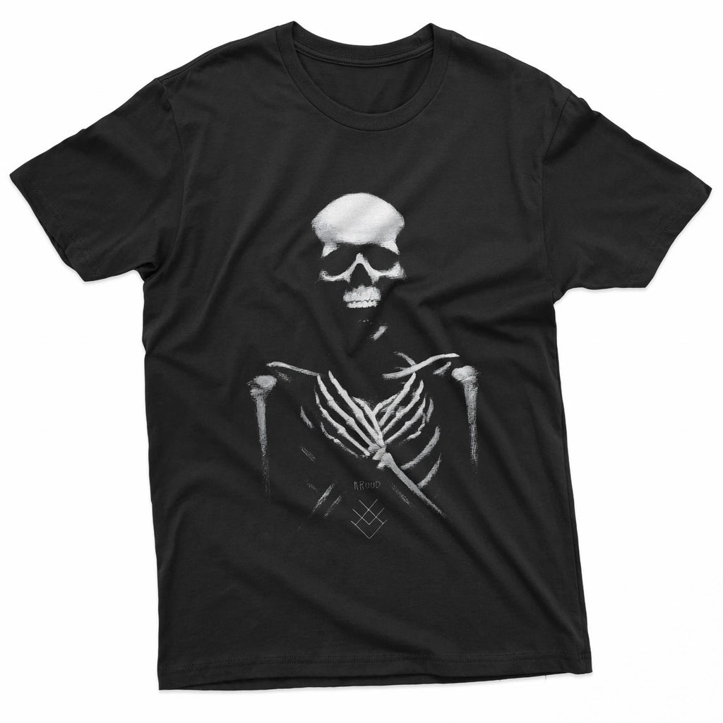 Bone Gothic Punk Dark Fashion Y2K Streetwear Vintage Women Men T-Shirt