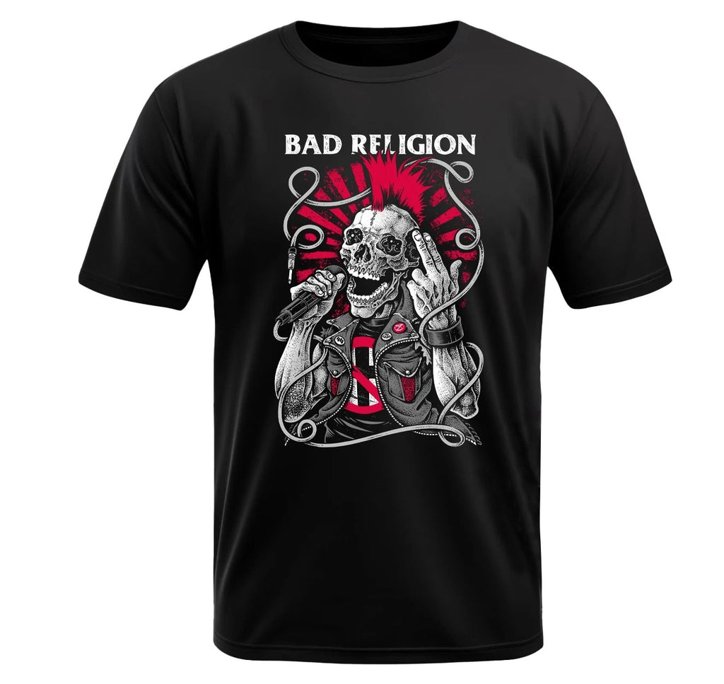Bad Religion Black  T-Shirt - polyester - punk rock, skate punk, hardcore punk