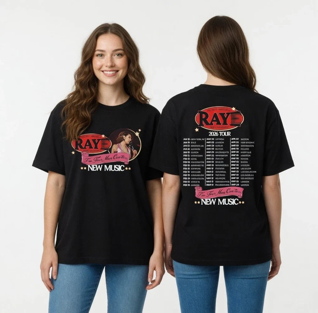 Jazz Pop Soul Artist 2026 World Tour Shirt Two Sided Schedule Dates Size S-5XL