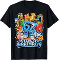 Six Seven 67 Steal a Brainrot Meme Funny Gifts Fun Unisex T-Shirt
