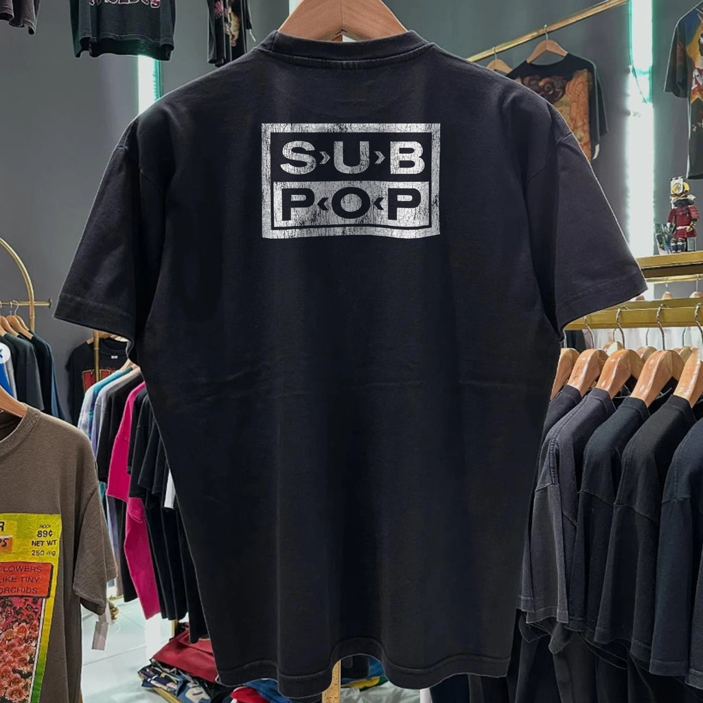 90s Loser Sub-Pop Faded T-Shirt Black XL