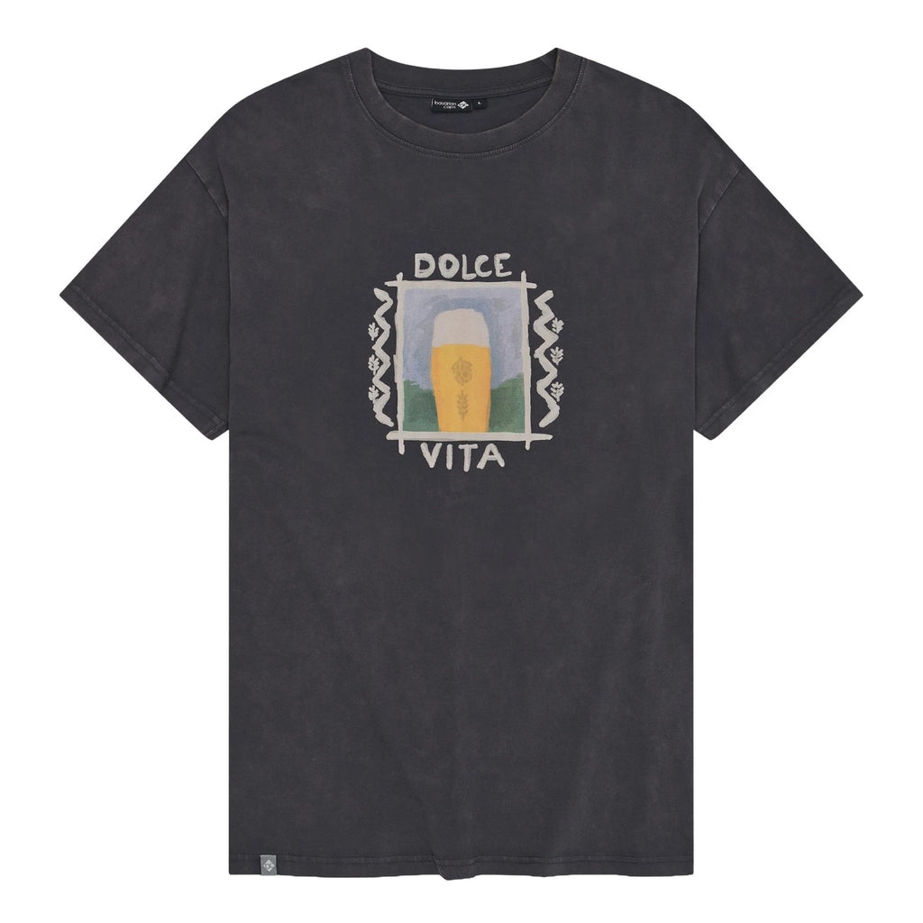 Bavarian Caps Oro Liquido Beer Watercolor Print Organic Cotton T-Shirt (New)