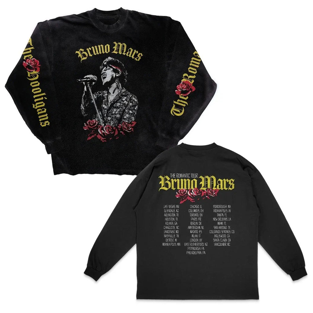 Bruno Mar 2026 The Romantic Tour Long Sleeve Unisex Fan Gift S-5XL