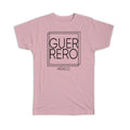 Gift T-Shirt : GUERRERO Mexico Square Modern Minimalist Font