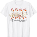 Test Day Off to Actively Monitor Teacher State Testing Goose T-Shirt