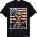 No Kings in America Retro Watercolor Veterans Gift Unisex T-Shirt