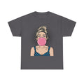 PopArt Girl Bubble Gum Bubble Tshirt unisex heavy cotton