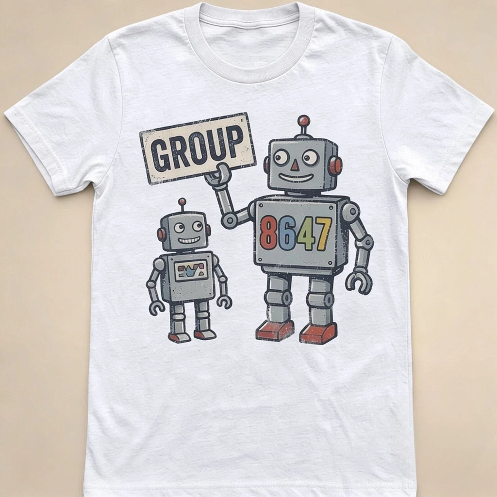 Retro Robot Group 8647 Graphic T-Shirt