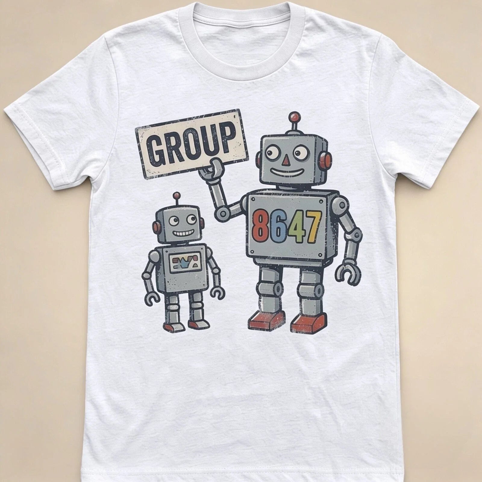 Retro Robot Group 8647 Graphic T-Shirt