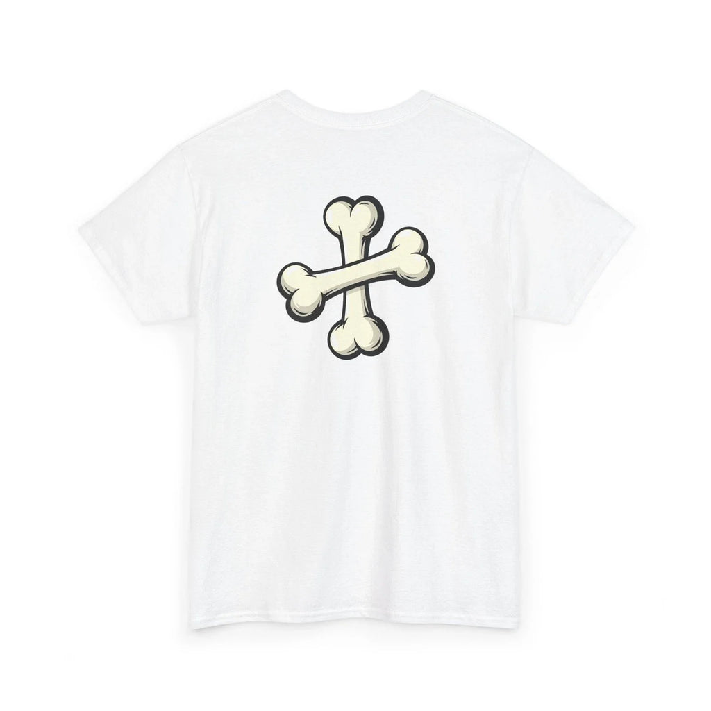 Boss Dog Unisex T-Shirt | Crossed Bones Comic Illustration | 12 colors - 8 sizes