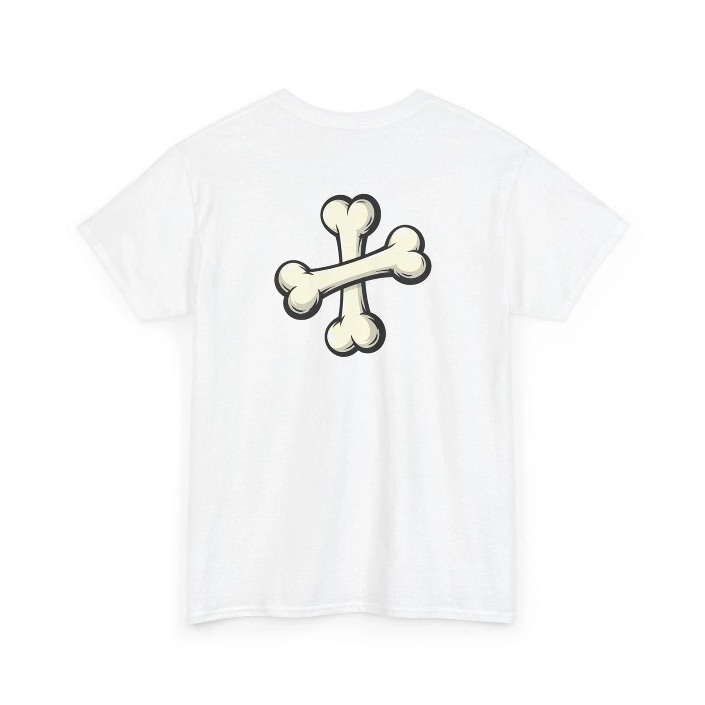 Boss Dog Unisex T-Shirt | Crossed Bones Comic Illustration | 12 colors - 8 sizes