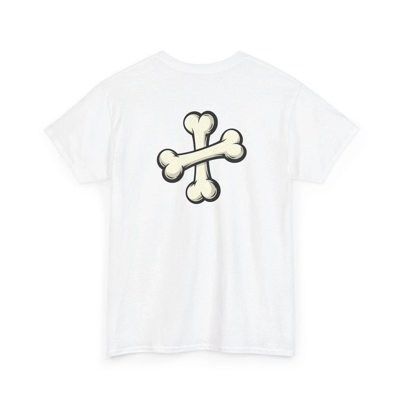 Boss Dog Unisex T-Shirt | Crossed Bones Comic Illustration | 12 colors - 8 sizes