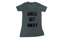 Mighty Fine Womens Girls Get Away Blue V-Neck Shirt New M
