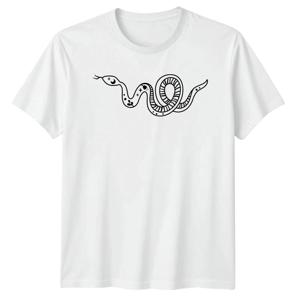 Celestial Snake Mystical Serpent Boho T-Shirt Celestial Boho Animal Birthday