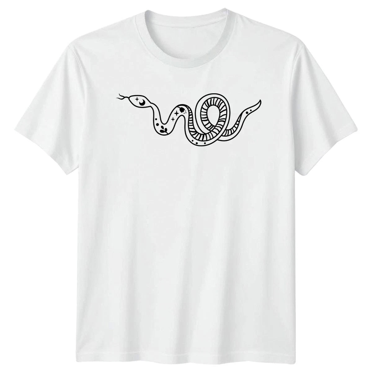 Celestial Snake Mystical Serpent Boho T-Shirt Celestial Boho Animal Birthday