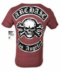 ARCHAIC by AFFLICTION Men's T-Shirt KING Skulls Red Tattoo Biker S-4XL $40 NWT