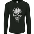 Dripping With Evil Skull Goth Gothic Heavy Metal Mens Long Sleeve T-Shirt