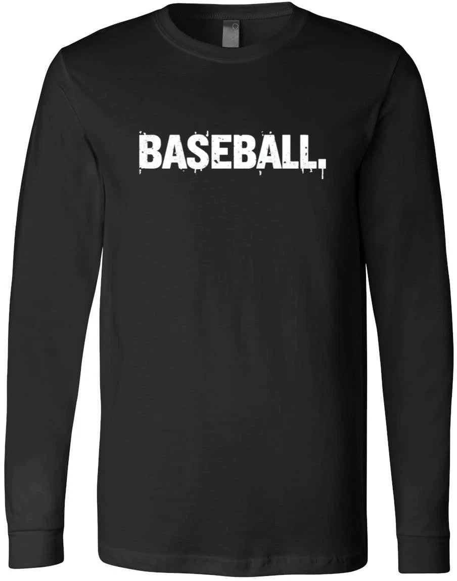 Minimalist Baseball Typography Design Sports Mom Gift Game Day T-Shirt