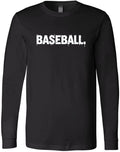 Minimalist Baseball Typography Design Sports Mom Gift Game Day T-Shirt